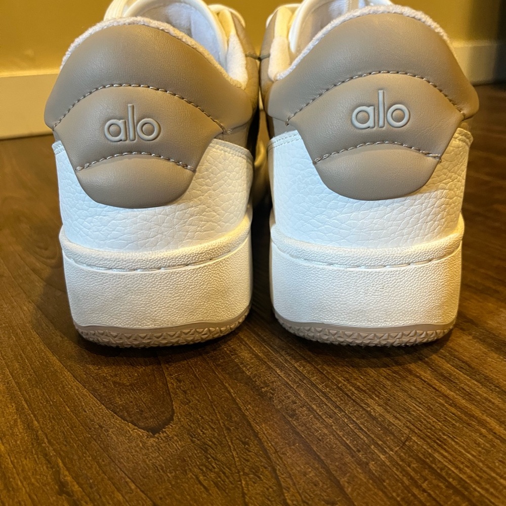 ALO Yoga White and Tan Athletic Shoes - Picture 4 of 10